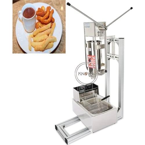 Top Quality New Condition Automatic 6L Capacity Churros Maker Machine And Hollow Churro Filler Machine