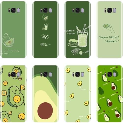 Green Avocado Phone Cases For Samsung Galaxy S8 S9 Plus S5 S6 S7 Edge Case Silicone Back Cover For Samsung Galaxy Note 4 5 8 9