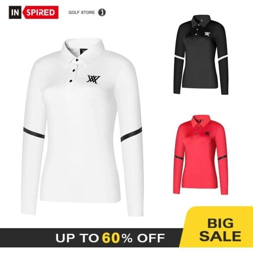 Autumn New Golf Womens Long Sleeve T-shirt Polo Shirt Quick-drying Breathable Sports Leisure Golf Wear