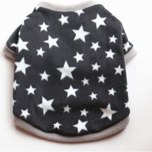 XS-L Cute Star Pattern Winter Dog Clothes Yorkshire Terrier Clothes Pet Accessories Small Dog Costume Cute Sphinx Cat Clothing