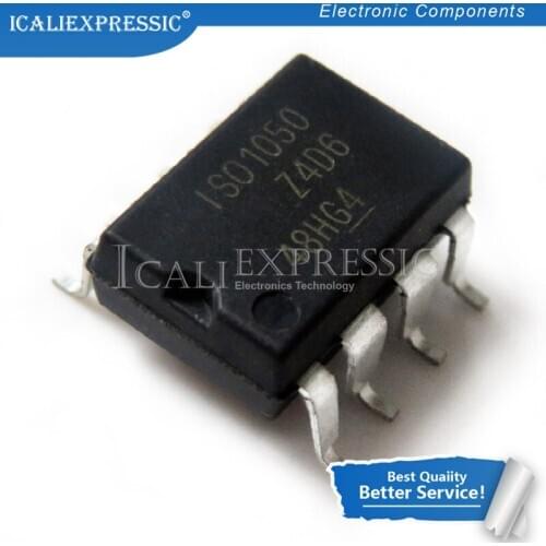 10PCS ISO1050DUBR SOP8 ISO1050 SOP SOP-8 ISOLATED CAN TRANSCEIVER ISO1050D SMD In Stock