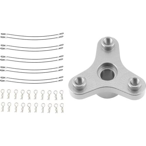 10Pcs RC Car Body Shell Clips R Pins Anti-Lost Rope with Metal Slipper Clutch Eliminator