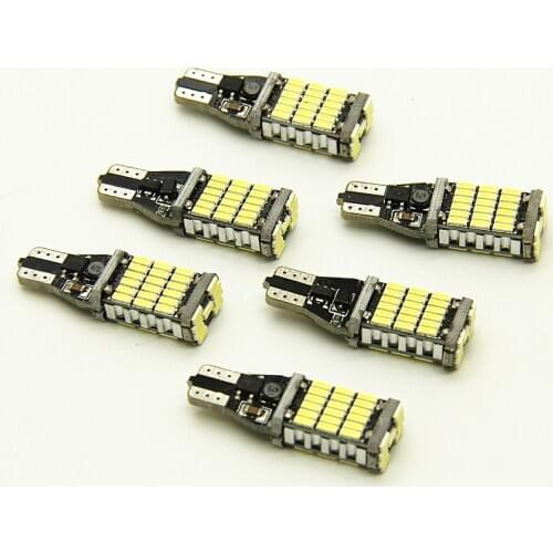 100PCS 6000K T15 W16W 921 45SMD LED 4014 Car Auto Canbus Reverse Light Reversing bulb