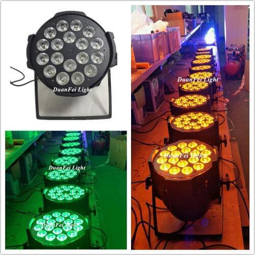 20PCS Wash led uplights par can dmx disco wedding par 64 led rgbwa uv par leds 18x12w