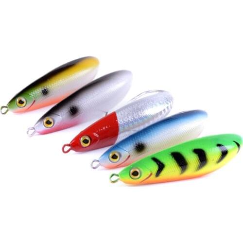 5 Pieces Rattling Minnow Spoon Fishing Lure 8.5cm 20g Freshwater Saltwater Weedless Crank Bait Snapper Winter Ice Fish Bait