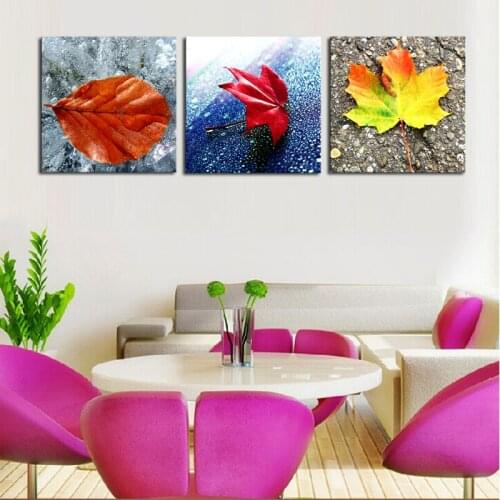 No Frame Wall Art Fallout 3 Piece And Leaves Modern Home Wall Decor Canvas Art Picture Print Painting