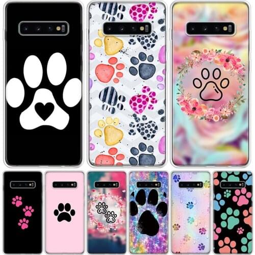 Dogs are girls best friends Dog paw Phone Case for Samsung Galaxy A51 A71 A50 A70 A40 A30 A20E A10 A01 A21 A41 M30S A6 A7 A8 A9