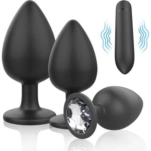 Erotic Butt Plug Sex Toys for Women Men Prostate Massager Anal Plug Bullet Vibrator