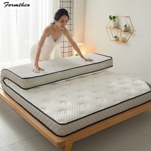 FORMTHEO Non-Collapse High Density Knitted Memory Latex Mattress Topper Custom Made Thicker Bedding Sleeping Pad