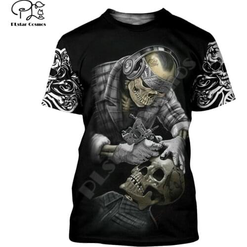 PLstar Cosmos 3DPrint Summer Newfashion Vintage Tattoo artis Retro Classic Unisex Men/Women T-shirt Harajuku Streetwear Funny E1