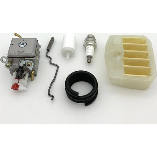 HUNDURE Carburetor Carb Air Filter Throttle Rod Set For HUSQVARNA 340 350 346 345 351 353 Chainsaw Engine Spare Parts