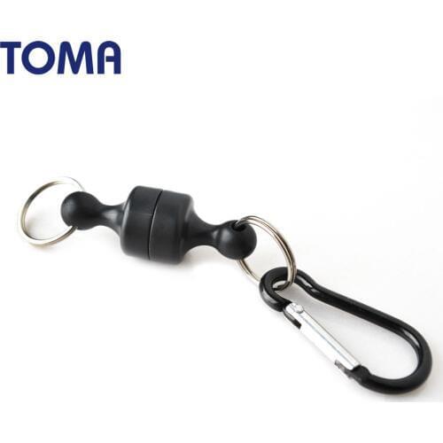 TOMA Magnet Fishing Buckle Magnetic 11cm 1.7kg Suction fast ABS Body 5Colors Carabiner Fishing accessories Tackle