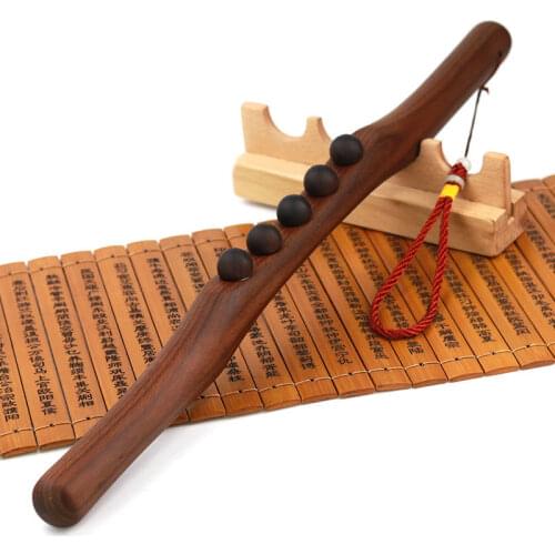 Natural Carbonized Wood Scraping Massage Stick Body Massage SPA Therapy Tool Point Treatment Guasha Relaxation Massage Stick