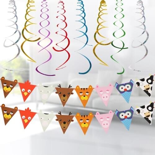Kawaii Happy Birthday Banner for Kids Baby Celebrate Pary Decorations Banners