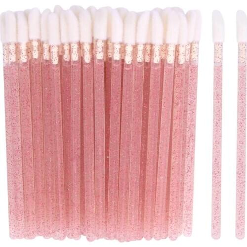 1000Pcs Disposable Makeup Crystal Lip Brush Makeup Cosmetic Tool Eyeshadow Lip Gloss Brushes Tools Makeup Brush Applicators