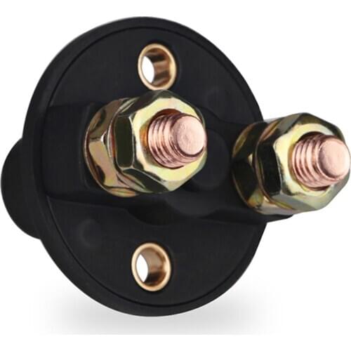 Battery Disconnect Switch with Keys, 12V-24V Battery Kill Switch for Marine Boat