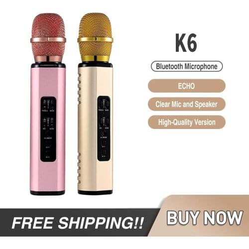 Portable Wireless Bluetooth Microphone Machine for Kids Home KTV Player with Two Speaker Support TF Card and BT Connection