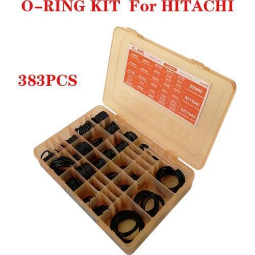 Rubber O-RING KIT Seal Gasket Set 383PCS For HITACHI