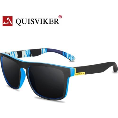 QUISVIKER Brand Designer Polarized Sunglasses Men Women UV400 Male Driving Goggles Square Sun Glasses Classic Fishing Eyewear