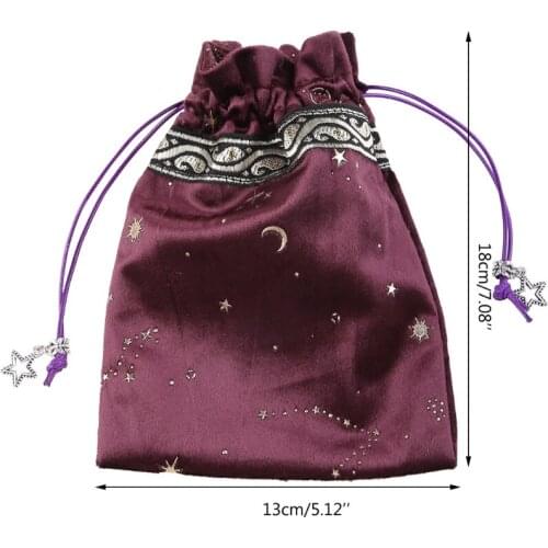 Witch Constellation Energy Crystal Storage Bag Board Game Tarot Oracle Cards Bag Dropship