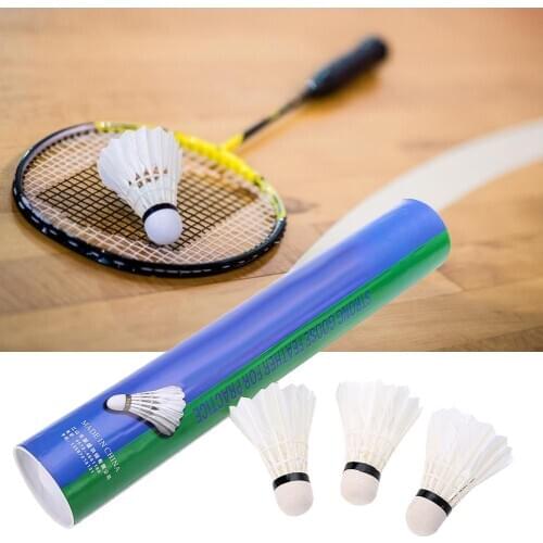 12PCS Badminton Shuttlecocks Stable Durable Sports Training Badminton Balls for Indoor Outdoor Game