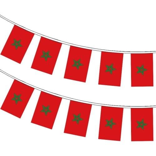 Xvggdg 20pcs/set morocco bunting flags Pennant String Banner Buntings Festival Party Holiday