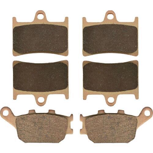 Motorcycle Parts Copper Based Sintered Motor Front & Rear Brake Pads For Yamaha FZ8 Single Headlight 11-15 YZF600 RRR/RRS 03-04