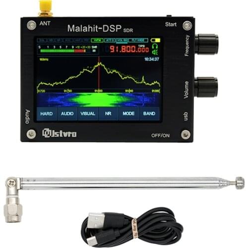 V1.10B 50Khz-2GHz Register code Malachite SDR Radio Malahit DSP SDR Receiver DFU Firmware update + Antenna + USB CABLE