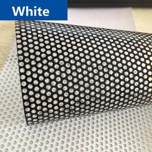 1.37x0.5m White Perforated One Way Vision Print Media Vinyl Privacy Window Film 54"x20"
