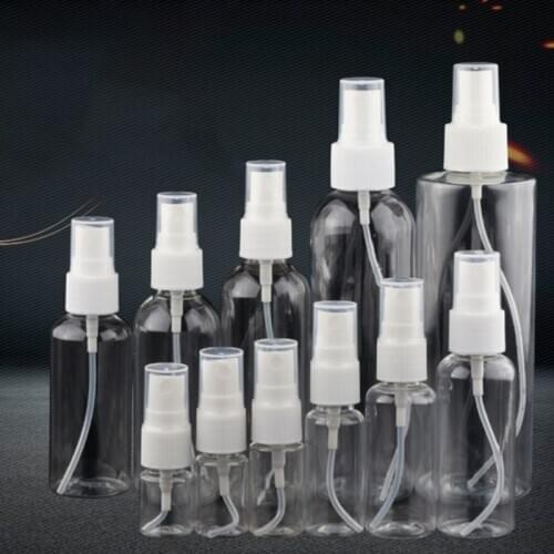 1pcs Portable Transparent Plastic Spray Empty Bottle Perfume Liquid Spray Mini Bottle Atomizer Travel Accessories Mist Pump