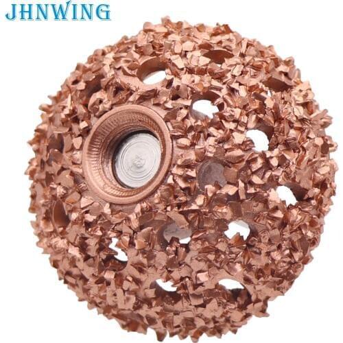 1pc Buffing Wheel Tungsten Carbide Rasp / Contour Cup w/ Arbor Adaptor Wheel Grind Ball Rasp Woodworking Tire Repair Tool