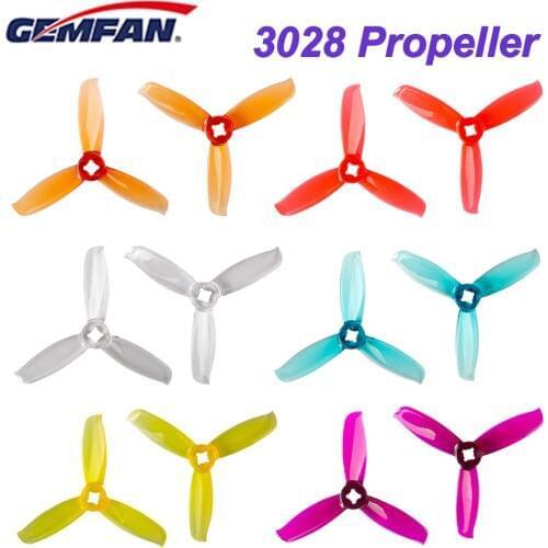 10pairs / 20pcs Gemfan Windancer 3028 Propeller 3 Inch PC 3-Blade CW CCW FPV Durable for Racing Drone Freestyle
