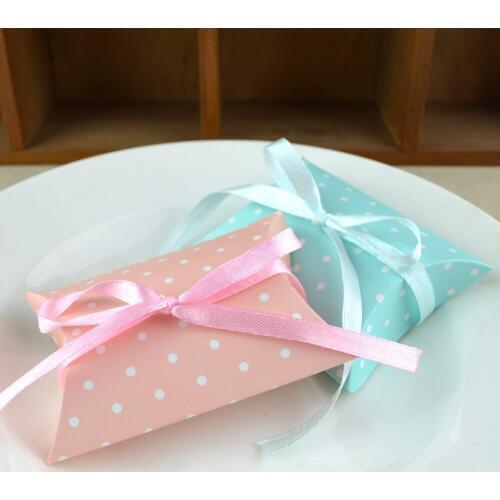 100Pcs/Lot Gifts Box Packaging Wedding Favor Paper Cake Boxes Cookie Candy Handmade Chocolate Birthday Party Present