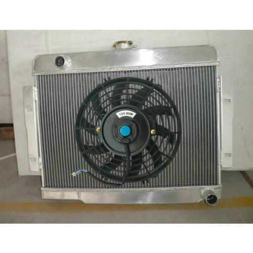 3 Row 52MM For 1972-1986 Jeep CJ Series CJ-5 CJ-7 w/ Chevy V8 5.0L Engine AT/MT ALUMINUM Radiator + FAN 84 85