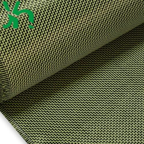 3K280gW pattern / Dual Twillcarbon fiber blended fabric, black 3K carbon fiber+yellow Kevlar, used for surface decoration to