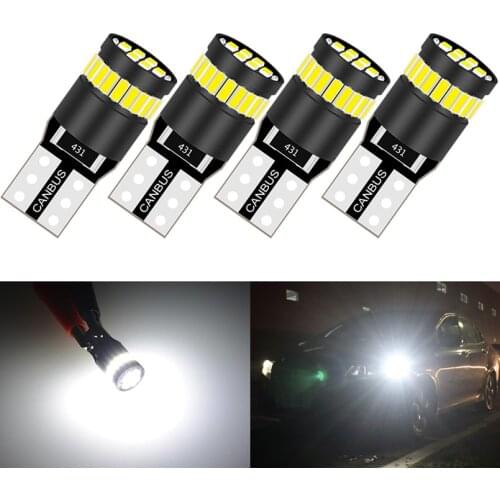 4pcs T10 W5W LED Canbus light Bulb 168 194 led Clearance Parking Lights 3014SMD White DC12V for Hyundai Tucson Creta Kona IX35