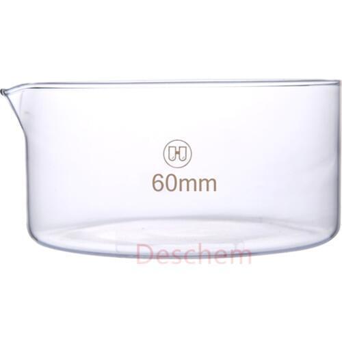 60mm*40mm,Glass Crystallizing Dish,Laboratory Chemistry Glassware,OD 6CM