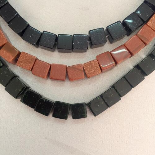 8MM 48Pcs/Lot Natural Aventurine Stone - Green/Blue/Gold Color Natural Stone Loose Strands Jewelry Semi-precious Beads