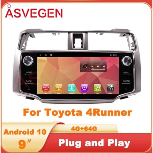 9.2 "Android 10 Car Multimedia Stereo Radio Audio DVD GPS Navigation Sat Head Unit For Toyota 4Runner 4 Runner 2013 2014 2015