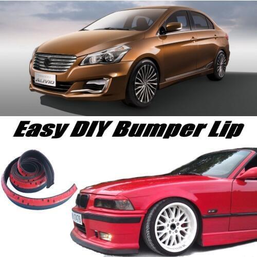 Bumper Lip Deflector Lips For Suzuki Alivio 2014~2016 Front Spoiler Skirt For Car Tuning View / Body Kit / Strip
