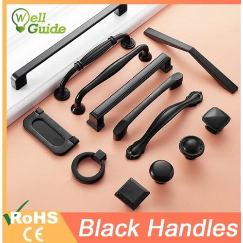 Black Handles for Furniture Cabinet Knobs and Drawer Knobs Cabinet Pulls Cupboard Handles Knobs and Kitchen Handles