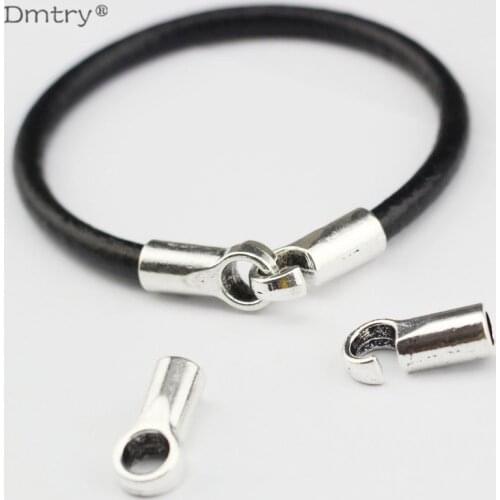 Dmtry 5Set Cheap Wholesale High Quality Metal Clasp For Making Bracelet With 5mm Leather Material Handmade DIY Charm C0018