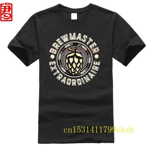 Print T Shirt Men Summer Style Fashion Mens Craft Beer Home Brewer T Shirt - Brew Master Extraordinaire