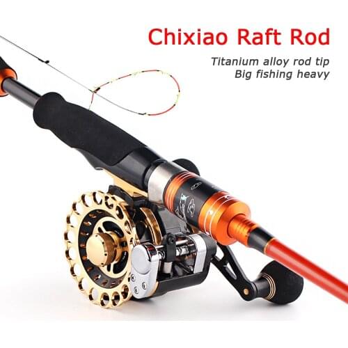 Hot Sale Soft Tail Raft Fishing Rod 1M 1.1M 1.2M 1.35M 2 Sections EVA Handle Spinning Rod With Half/Full Titanium Alloy Tip