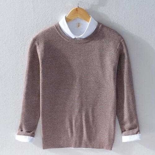 Suehaiwes brand Italy style 5 colors autumn and winter sweater men long sleeve solid o-neck sweaters for men sweatshirt svetr