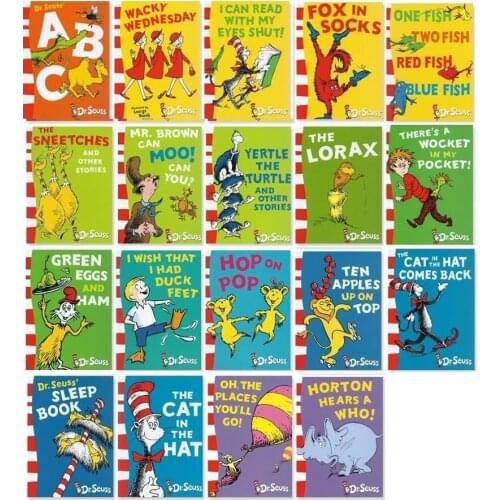 Random 3 Books Dr.Seuss Interesting Story Parent Child Kids Baby Early Education Picture English Books Christmas Gift Age 3