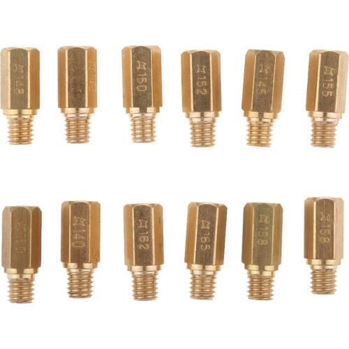 12x Motorcycle Main Jet Kit For Keihin PWK FCR OKO KOSO Carburetor Motorcycle Carburetors Parts