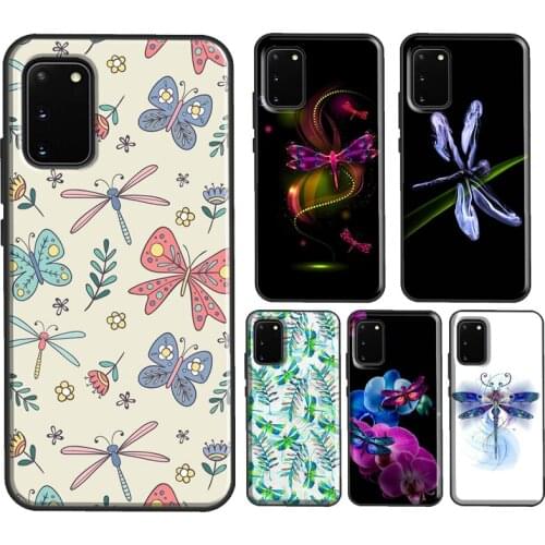 Colorful Dragonfly Fundas For Samsung Galaxy S21 Ultra S20 FE S8 S9 S10 Note 10 Plus 9 Note 20 Ultra Case