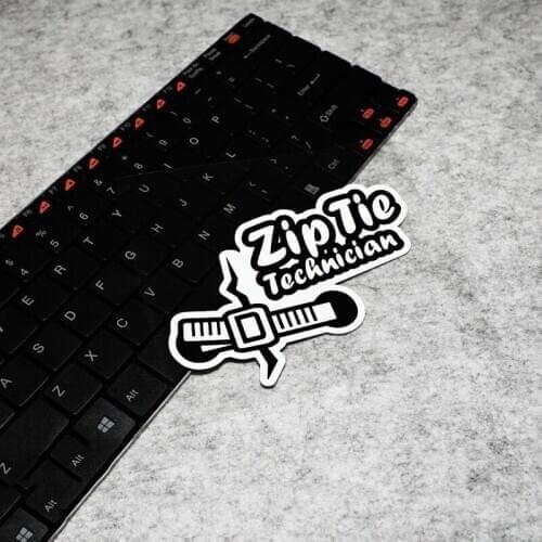 LuLuSticker#202 12x10cm D1 Drift JDM ZIP TIE Technician Car Racing Stickers and Decals Car Trunk Door Waterproof Stickers