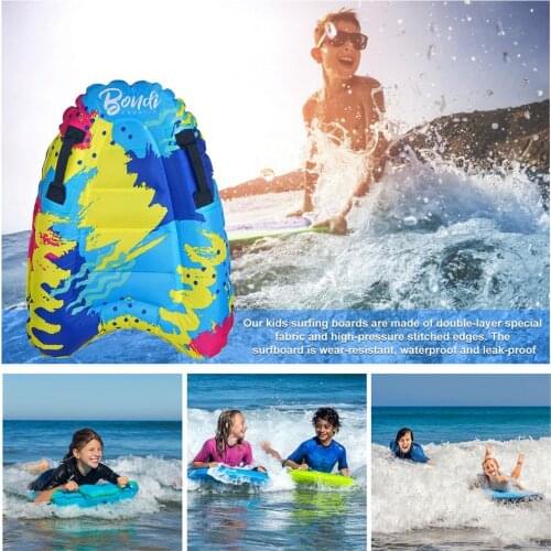Inflatable Surfboard Buoy Kickboard Summer Surfing Swimming Floating Mat Surfplank Portable Beach Float Pool for Children Play